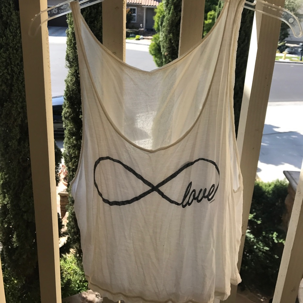 Love infinity crop top brandy Melville one size